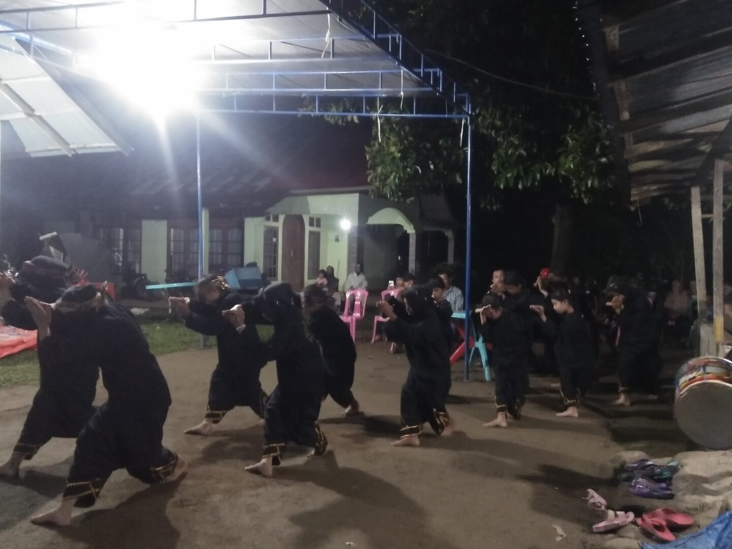 Lokasi latihan sebelum perbaikan